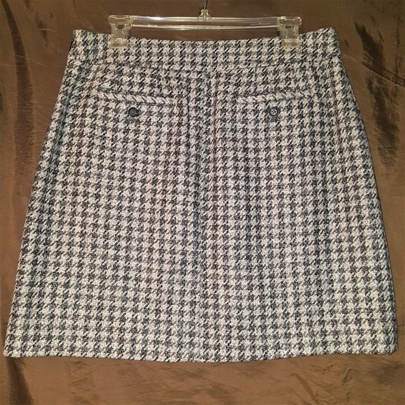 Women's Houndstooth Skirt - SZ12 - Picture 2 of 4